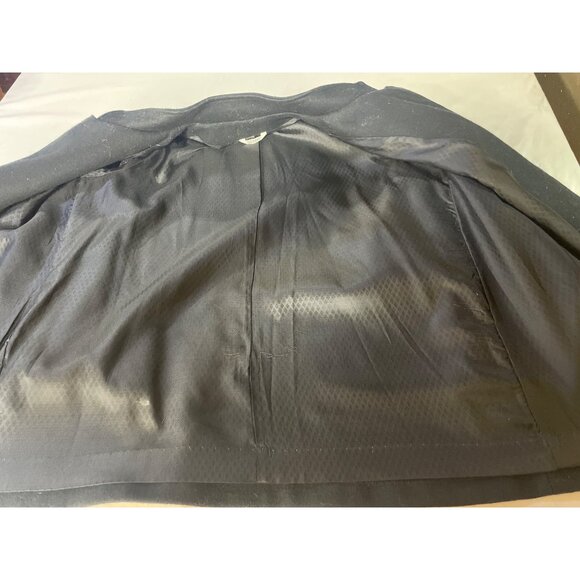 Joseph Allen Made in USA Vintage Peacoat Black Wool Blend READ - Picture 3 of 7